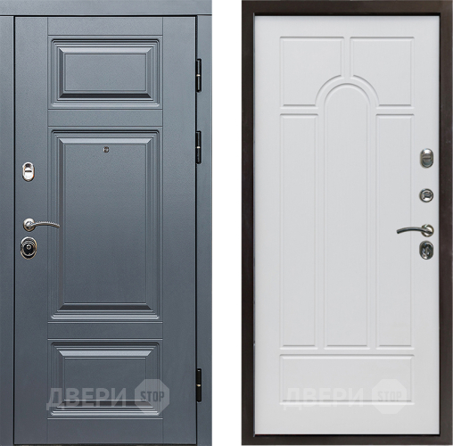 Входная металлическая Дверь Престиж Премиум Арка Белое дерево в Фрязино