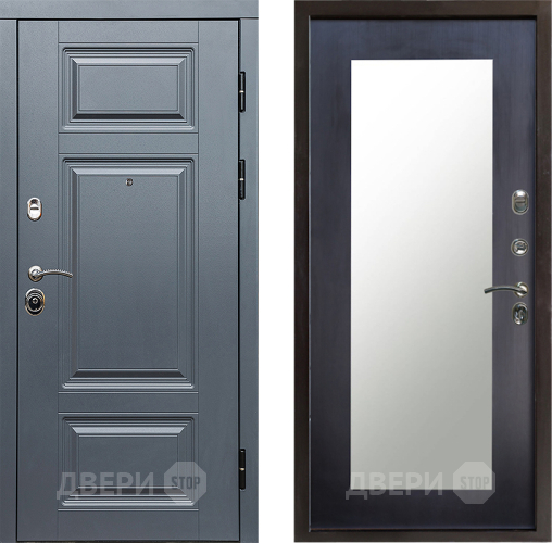 Входная металлическая Дверь Престиж Премиум Зеркло Пастораль Венге в Фрязино