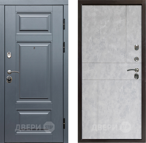 Входная металлическая Дверь Престиж Премиум Горизонт Бетон светлый в Фрязино