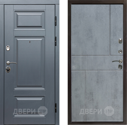 Входная металлическая Дверь Престиж Премиум Горизонт Бетон темный в Фрязино