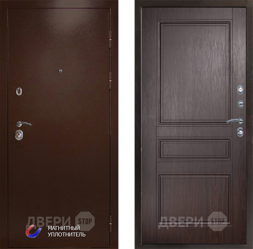 Входная металлическая Дверь Престиж Медь Классика Венге в Фрязино
