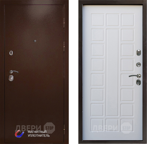 Входная металлическая Дверь Престиж Медь Престиж Белое дерево в Фрязино