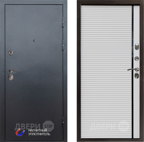 Входная металлическая Дверь Престиж Графит Porte Белый в Фрязино