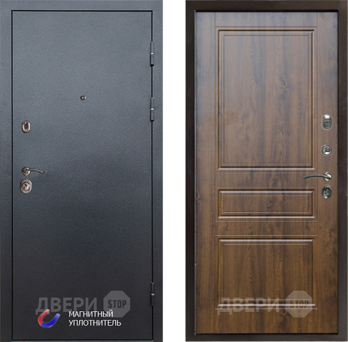 Входная металлическая Дверь Престиж Графит Классика Дуб в Фрязино