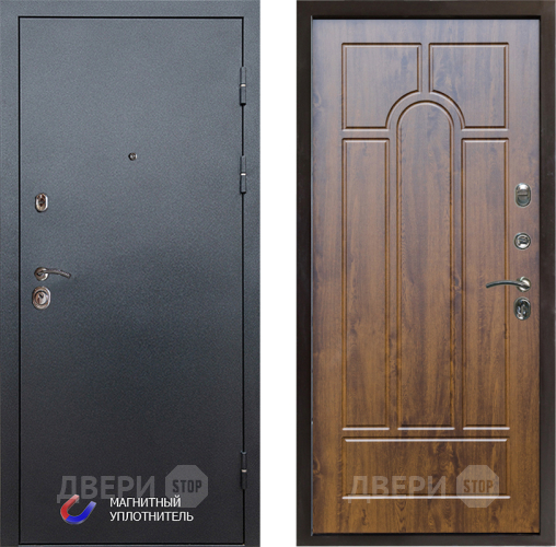 Входная металлическая Дверь Престиж Графит Арка Дуб в Фрязино