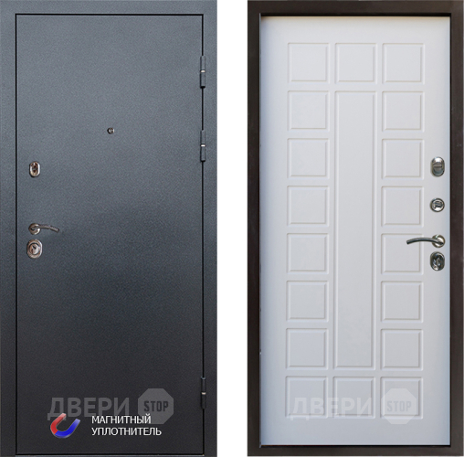 Входная металлическая Дверь Престиж Графит Престиж Белое дерево в Фрязино