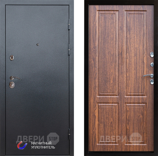 Входная металлическая Дверь Престиж Графит Премиум Орех светлый в Фрязино