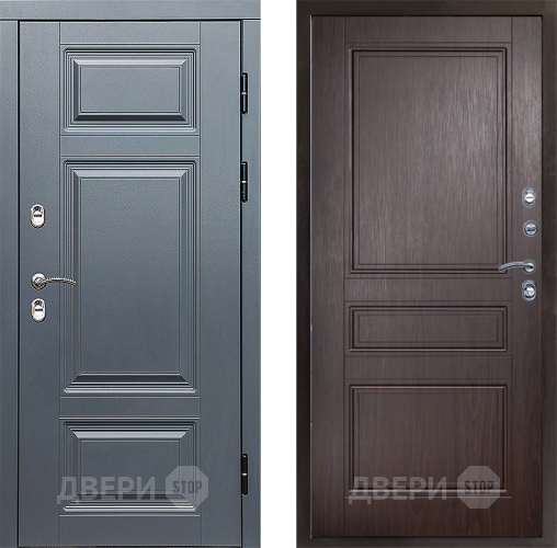 Входная металлическая Дверь Престиж TERMO с терморазрывом Премиум Грэй Классика Венге в Фрязино