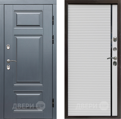 Входная металлическая Дверь Престиж TERMO с терморазрывом Премиум Грэй Porte Белый в Фрязино