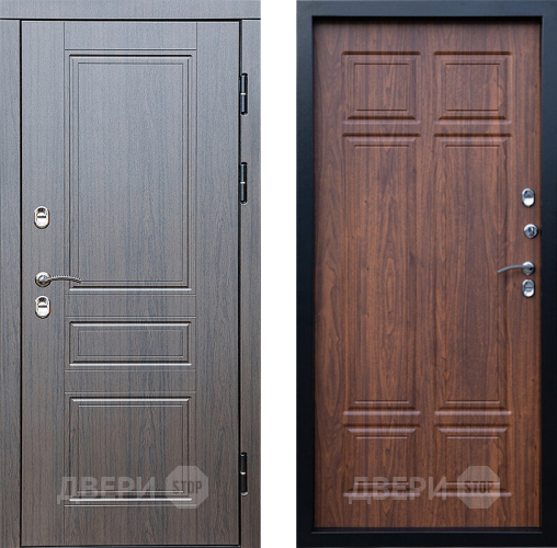 Входная металлическая Дверь Престиж TERMO с терморазрывом Классика Премиум Орех темный в Фрязино