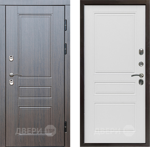 Входная металлическая Дверь Престиж TERMO с терморазрывом Классика Классика Лиственница белая в Фрязино