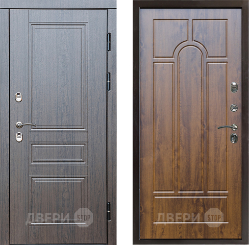 Входная металлическая Дверь Престиж TERMO с терморазрывом Классика Арка Дуб в Фрязино