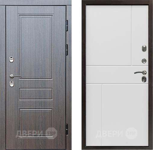 Дверь Престиж TERMO с терморазрывом Классика Горизонт Бетон белый в Фрязино