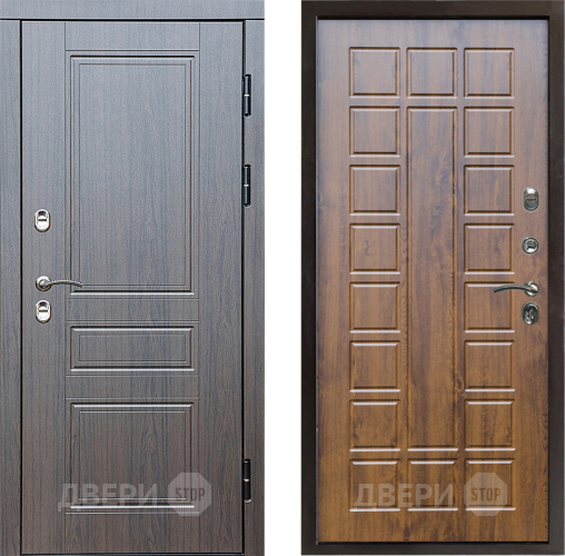 Входная металлическая Дверь Престиж TERMO с терморазрывом Классика Престиж Дуб в Фрязино