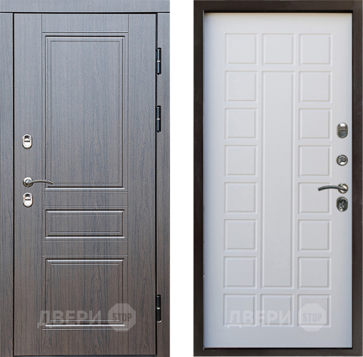 Входная металлическая Дверь Престиж TERMO с терморазрывом Классика Престиж Белое дерево в Фрязино