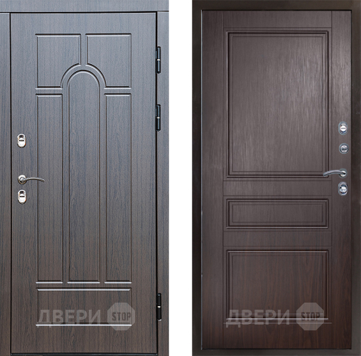 Входная металлическая Дверь Престиж TERMO с терморазрывом Арка Классика Венге в Фрязино