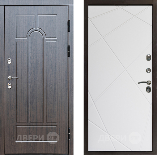 Входная металлическая Дверь Престиж TERMO с терморазрывом Арка Лучи Бетон светлый в Фрязино