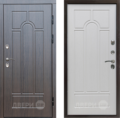 Входная металлическая Дверь Престиж TERMO с терморазрывом Арка Арка Лиственница белая в Фрязино