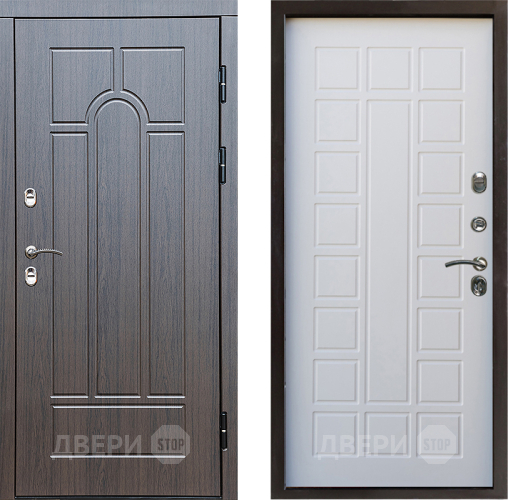 Входная металлическая Дверь Престиж TERMO с терморазрывом Арка Престиж Белое дерево в Фрязино