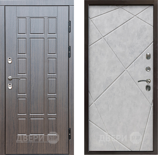 Дверь Престиж TERMO с терморазрывом Престиж Лучи Бетон светлый в Фрязино