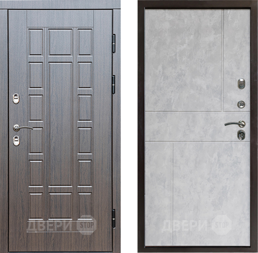 Входная металлическая Дверь Престиж TERMO с терморазрывом Престиж Горизонт Бетон светлый в Фрязино