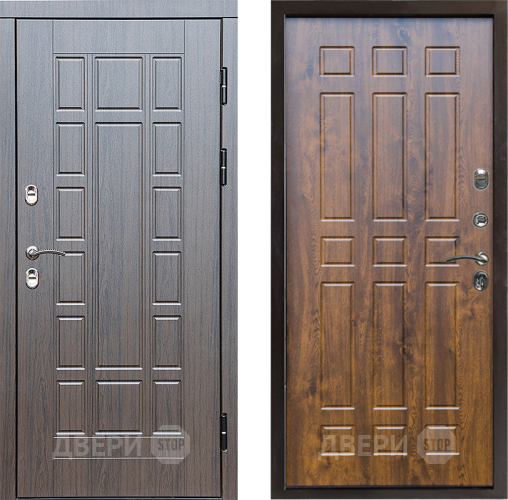 Входная металлическая Дверь Престиж TERMO с терморазрывом Престиж Спарта Дуб в Фрязино