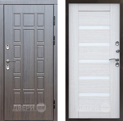 Входная металлическая Дверь Престиж TERMO с терморазрывом Престиж Царга Лиственница белая в Фрязино