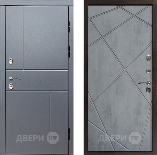 Входная металлическая Дверь Престиж TERMO с терморазрывом Горизонт Грэй Лучи Бетон темный в Фрязино