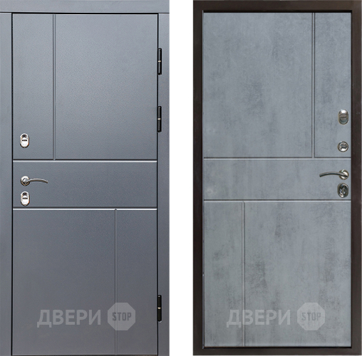 Входная металлическая Дверь Престиж TERMO с терморазрывом Горизонт Грэй Горизонт Бетон темный в Фрязино