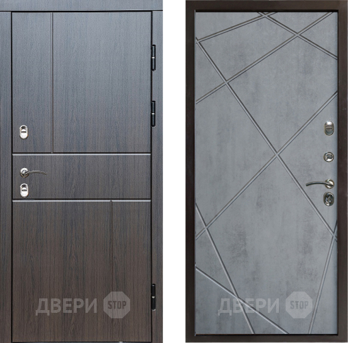 Входная металлическая Дверь Престиж TERMO с терморазрывом Горизонт Венге Лучи Бетон темный в Фрязино