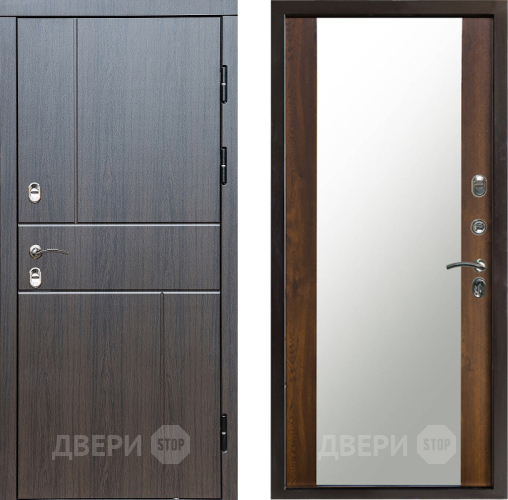 Входная металлическая Дверь Престиж TERMO с терморазрывом Горизонт Венге Зеркало Дуб в Фрязино