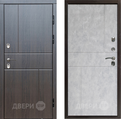 Входная металлическая Дверь Престиж TERMO с терморазрывом Горизонт Венге Горизонт Бетон светлый в Фрязино