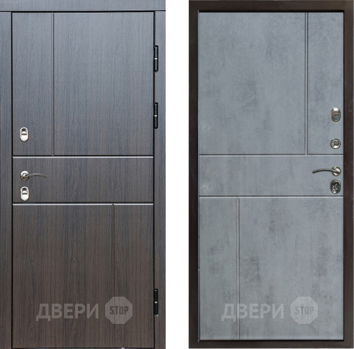 Входная металлическая Дверь Престиж TERMO с терморазрывом Горизонт Венге Горизонт Бетон темный в Фрязино