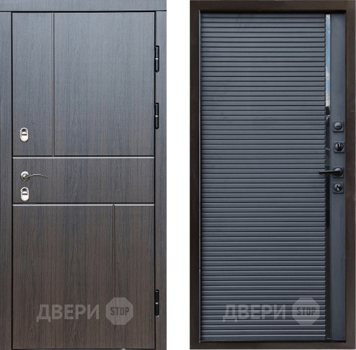 Входная металлическая Дверь Престиж TERMO с терморазрывом Горизонт Венге Porte Черный кварц в Фрязино