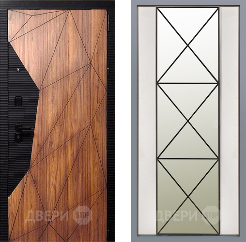 Дверь Заводские двери Морра Зеркало Перфекто Структурное дерево в Фрязино