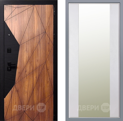 Дверь Заводские двери Морра Зеркало Макси Белый шелк в Фрязино