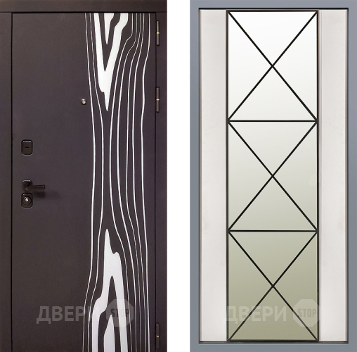 Дверь Заводские двери Леванте Зеркало Перфекто Структурное дерево в Фрязино