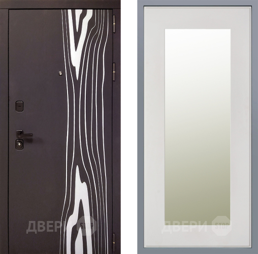 Дверь Заводские двери Леванте Зеркало Модерн Белый софт в Фрязино