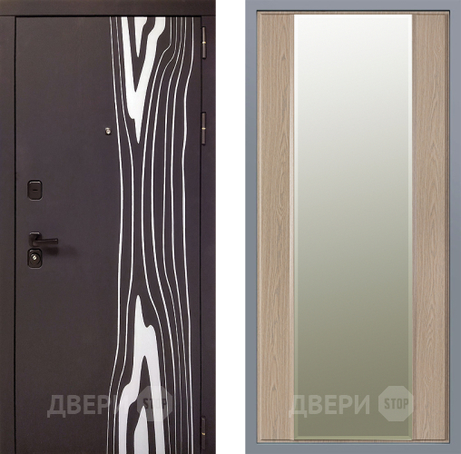 Дверь Заводские двери Леванте Зеркало Макси Беленый дуб в Фрязино