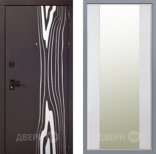 Дверь Заводские двери Леванте Зеркало Макси Белый шелк в Фрязино