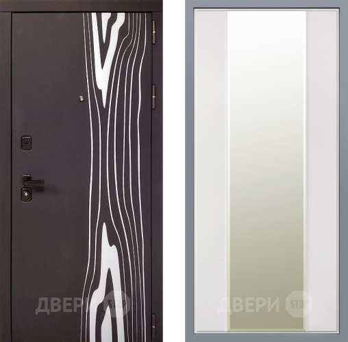 Дверь Заводские двери Леванте Зеркало Макси Белый матовый в Фрязино