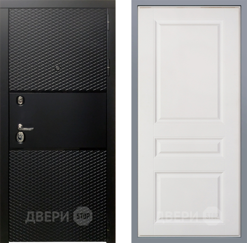 Дверь Заводские двери Тефлон Стокгольм Белый софт в Фрязино