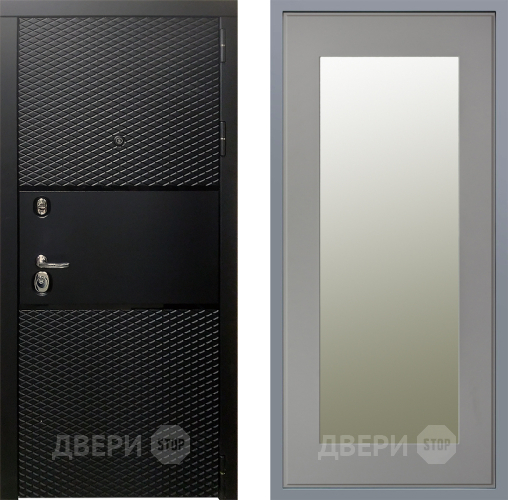 Дверь Заводские двери Тефлон Зеркало Модерн Грей софт в Фрязино