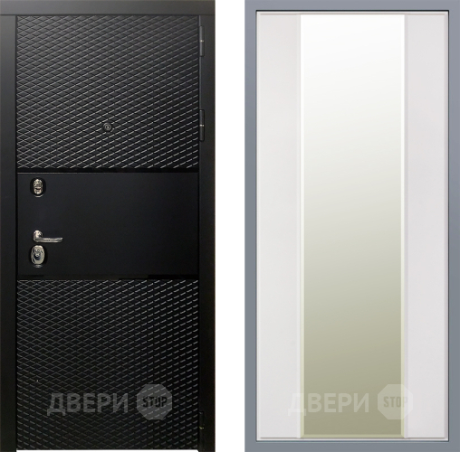 Дверь Заводские двери Тефлон Зеркало Макси Белый матовый в Фрязино