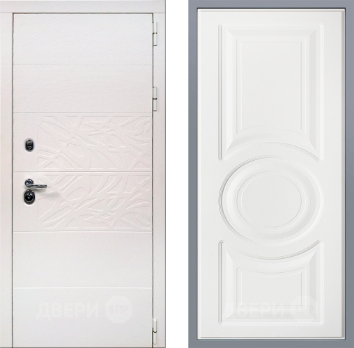 Дверь Заводские двери Дэко Вайт Неаполь Лофт белый в Фрязино