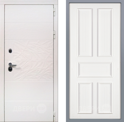 Дверь Заводские двери Дэко Вайт Уругвай Белый софт в Фрязино