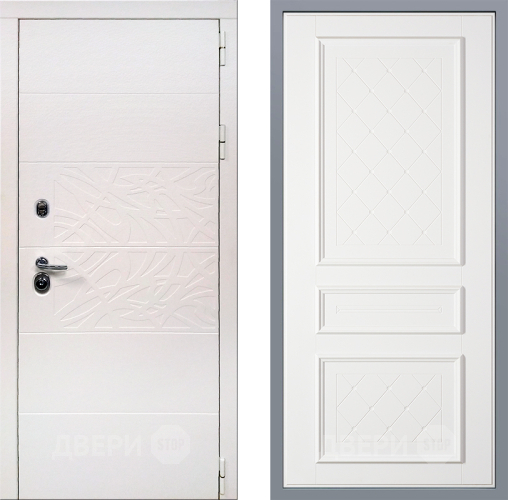 Дверь Заводские двери Дэко Вайт Урбино Белый софт в Фрязино