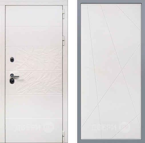 Дверь Заводские двери Дэко Вайт Флитта Белый софт в Фрязино