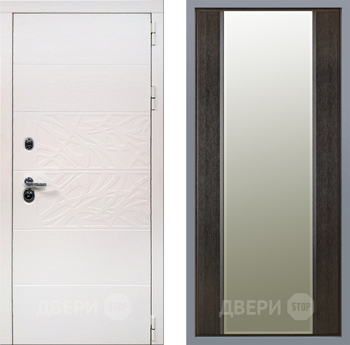 Дверь Заводские двери Дэко Вайт Зеркало Макси Венге в Фрязино