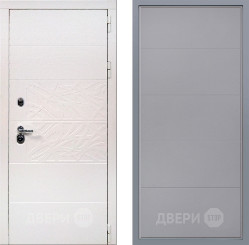 Дверь Заводские двери Дэко Вайт Тривия Грей софт в Фрязино